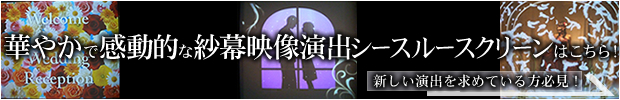 華やかで感動的な紗幕映像演出はこちら!新しい演出を求めている方必見!